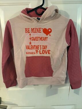 MV Sport Two-Tone Pink Quilted Sleeve Hoodie